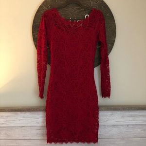 Red Lace Dress